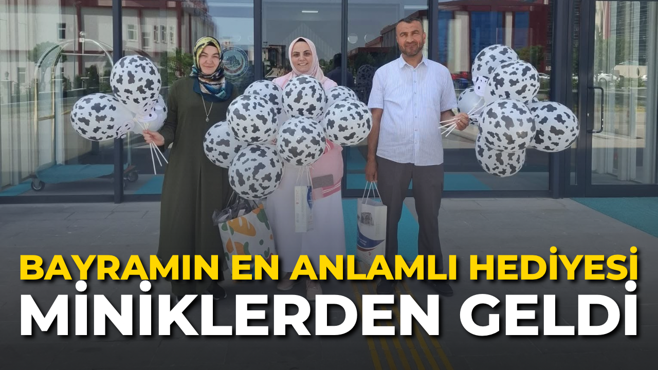 Bayramın En Anlamlı Hediyesi Miniklerden Geldi