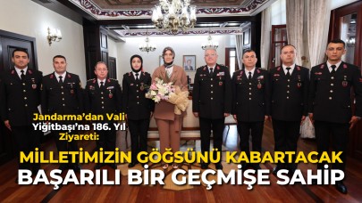 Jandarma’dan Vali Yiğitbaşı’na 186. Yıl Ziyareti: “Milletimizin Göğsünü Kabartacak Başarılı Bir Geçmişe Sahip”