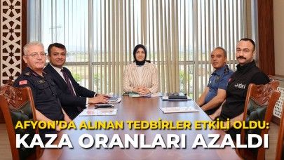 Afyon’da Alınan Tedbirler Etkili Oldu: Kaza Oranları Azaldı