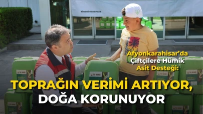 Afyonkarahisar'da Çiftçilere Hümik Asit Desteği: Toprağın Verimi Artıyor, Doğa Korunuyor