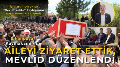 İYİ Partili Olgun’un “Devlet Yoktu” İddialarına Sinanpaşa Kaymakamlığından Yanıt: “Aileyi Ziyaret Ettik, Mevlid Düzenlendi”