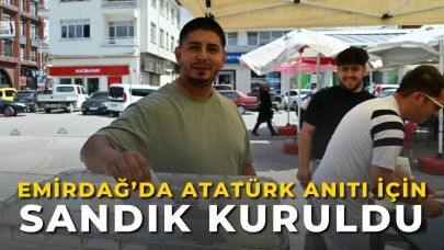 Emirdağ’da Atatürk Anıtı İçin Sandık Kuruldu
