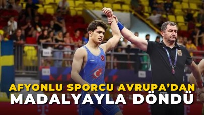 Afyonlu Sporcu Avrupa’dan Madalyayla Döndü