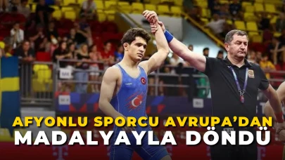 Afyonlu Sporcu Avrupa’dan Madalyayla Döndü