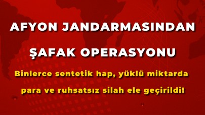 Afyon Jandarmasından Uyuşturucu Deposuna Şafak Operasyonu: Gözaltı Var