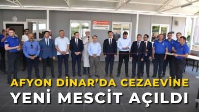 Dinar’da Cezaevi Mescidi Hizmete Girdi