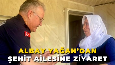 Albay Yağan’dan Şehit Ailesine Ziyaret