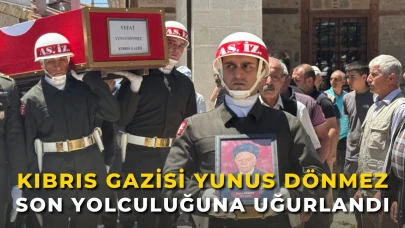 Kıbrıs Gazisi Yunus Dönmez Son Yolculuğuna Uğurlandı