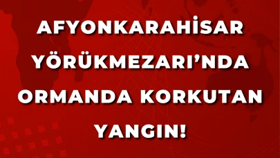 Afyon Yörükmezarı’nda Ormanda Korkutan Yangın!