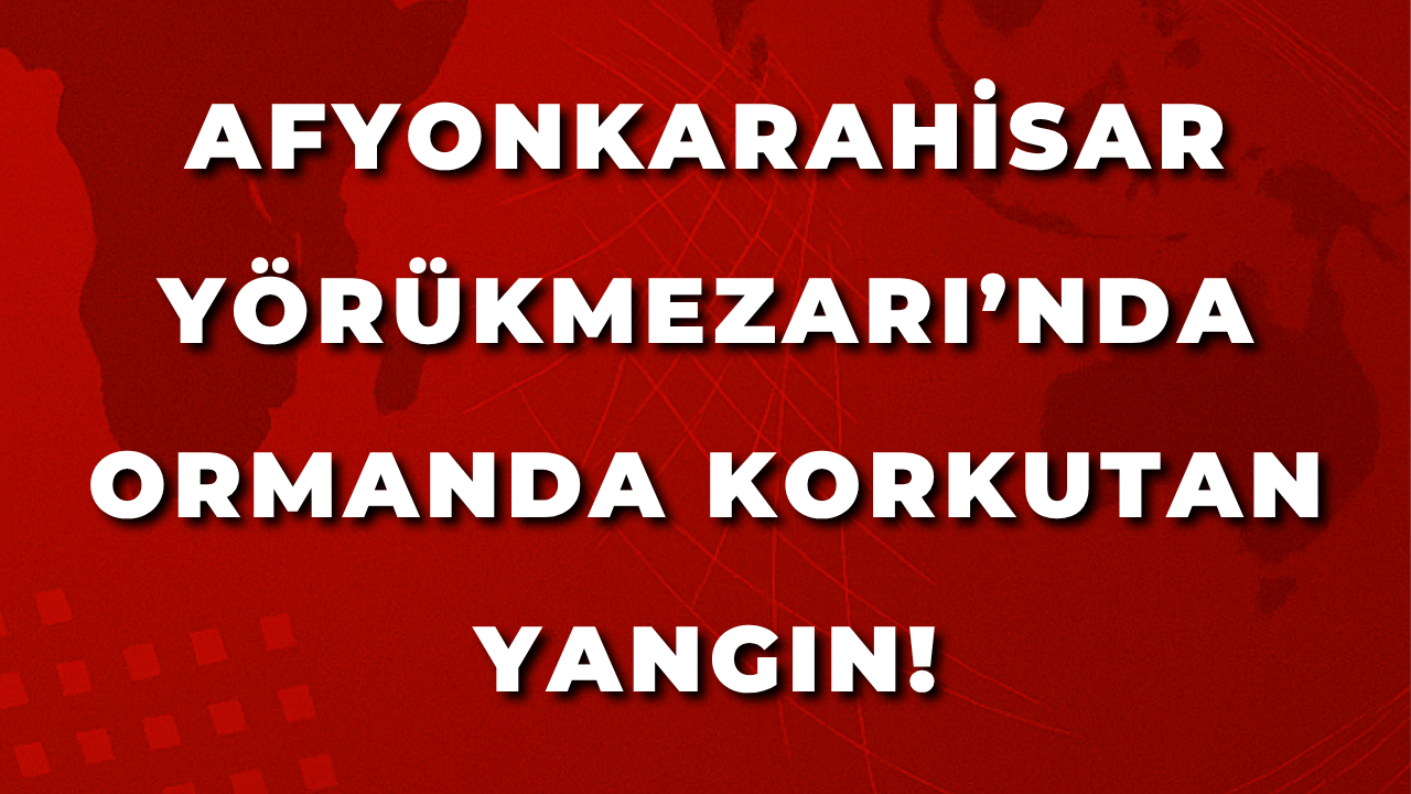 Afyon Yörükmezarı’nda Ormanda Korkutan Yangın!
