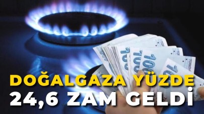 Doğalgaza Yüzde 24,6 Zam Geldi