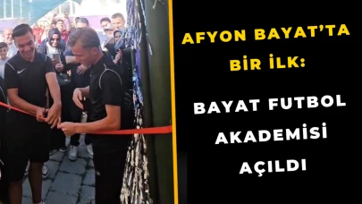 Afyon Bayat’ta Bir İlk: Bayat Futbol Akademisi Açıldı