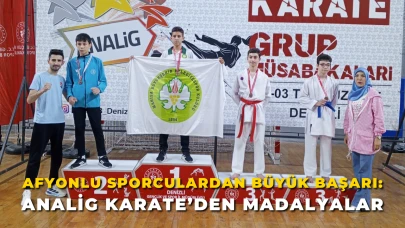 Afyonlu Sporculardan Büyük Başarı: ANALİG Karate’den Madalyalar