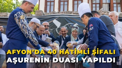 Afyon’da 40 Hatimli Şifalı Aşurenin Duası Yapıldı