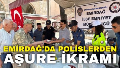 Emirdağ’da Polislerden Aşure İkramı