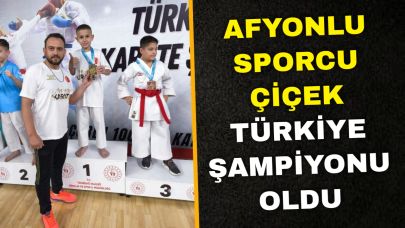 Afyonlu Sporcu Çiçek Türkiye Şampiyonu Oldu