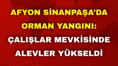 Afyon Sinanpaşa’da Orman Yangını: Çalışlar Mevkisinde Alevler Yükseldi