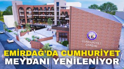 Emirdağ’da Cumhuriyet Meydanı Yenileniyor: İlçeye Yakışır Modern Bir Vitrin
