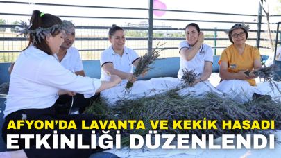 Afyon’da Lavanta ve Kekik Hasadı Etkinliği Düzenlendi