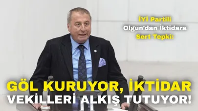 İYİ Partili Olgun’dan İktidara Sert Tepki: “Göl Kuruyor, İktidar Vekilleri Alkış Tutuyor!”