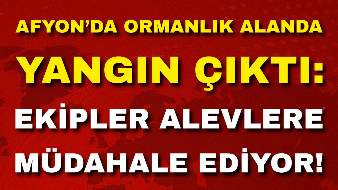 Afyon’da Ormanlık Alanda Yangın Çıktı: Ekipler Alevlere Müdahale Ediyor!