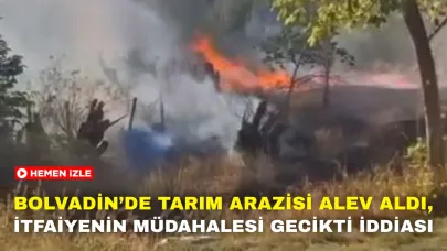 Bolvadin’de Tarım Arazisi Alev Aldı, İtfaiyenin Müdahalesi Gecikti İddiası