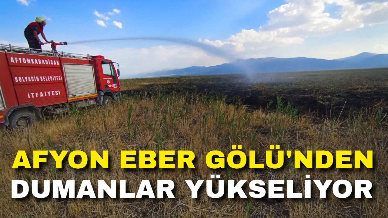 Afyon Eber Gölü'nden Dumanlar Yükseliyor