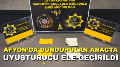 Afyon’da Durdurulan Araçta Uyuşturucu Ele Geçirildi