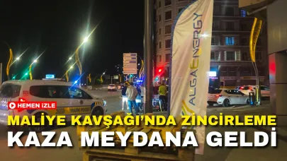 Maliye Kavşağı’nda Zincirleme Kaza Meydana Geldi
