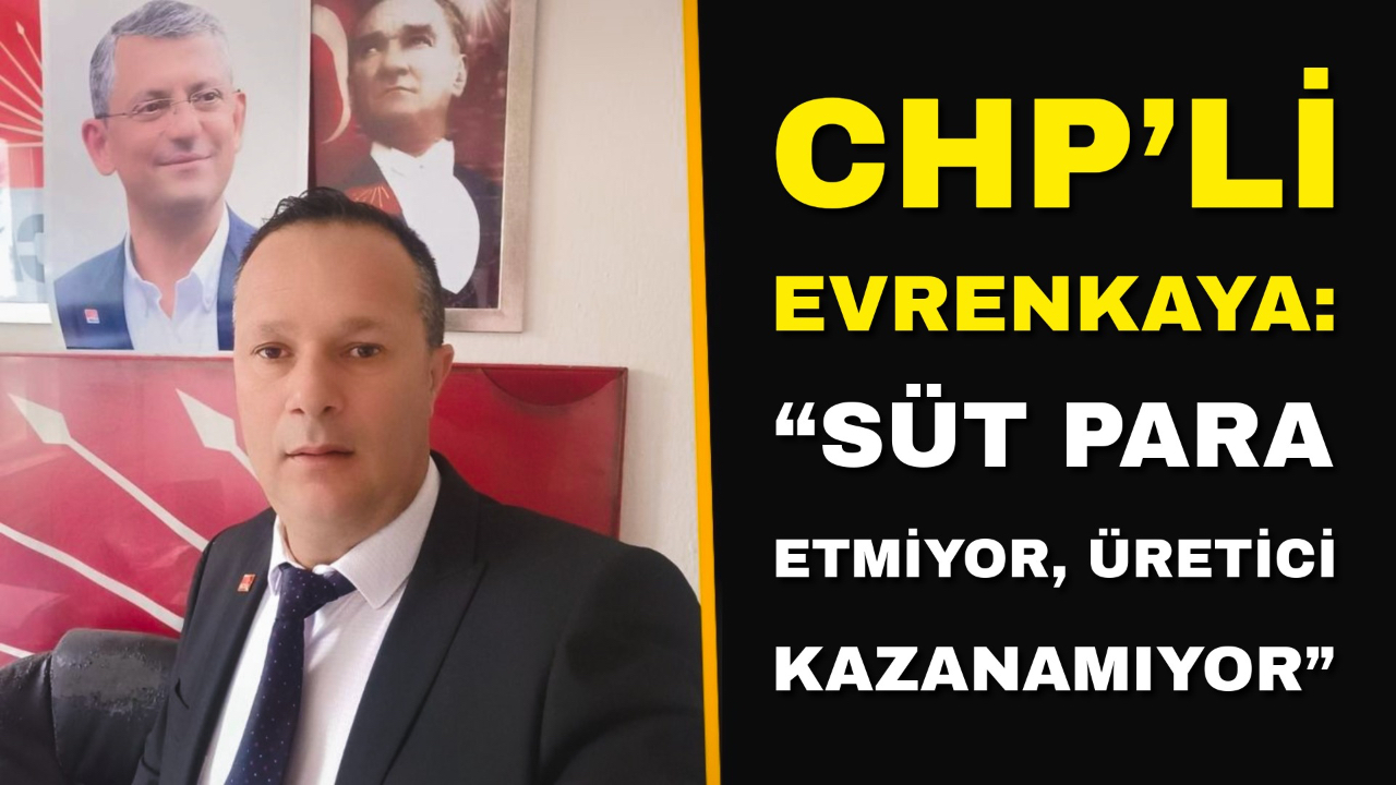 CHP’li Evrenkaya: “Süt Para Etmiyor, Üretici Kazanamıyor”