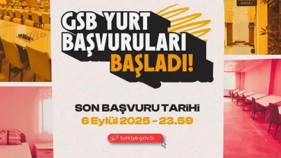 GSB Yurt Başvuruları Başladı