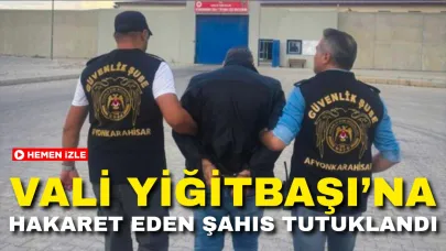 Vali Yiğitbaşı’na Hakaret Eden Şahıs Gözaltına Alındı
