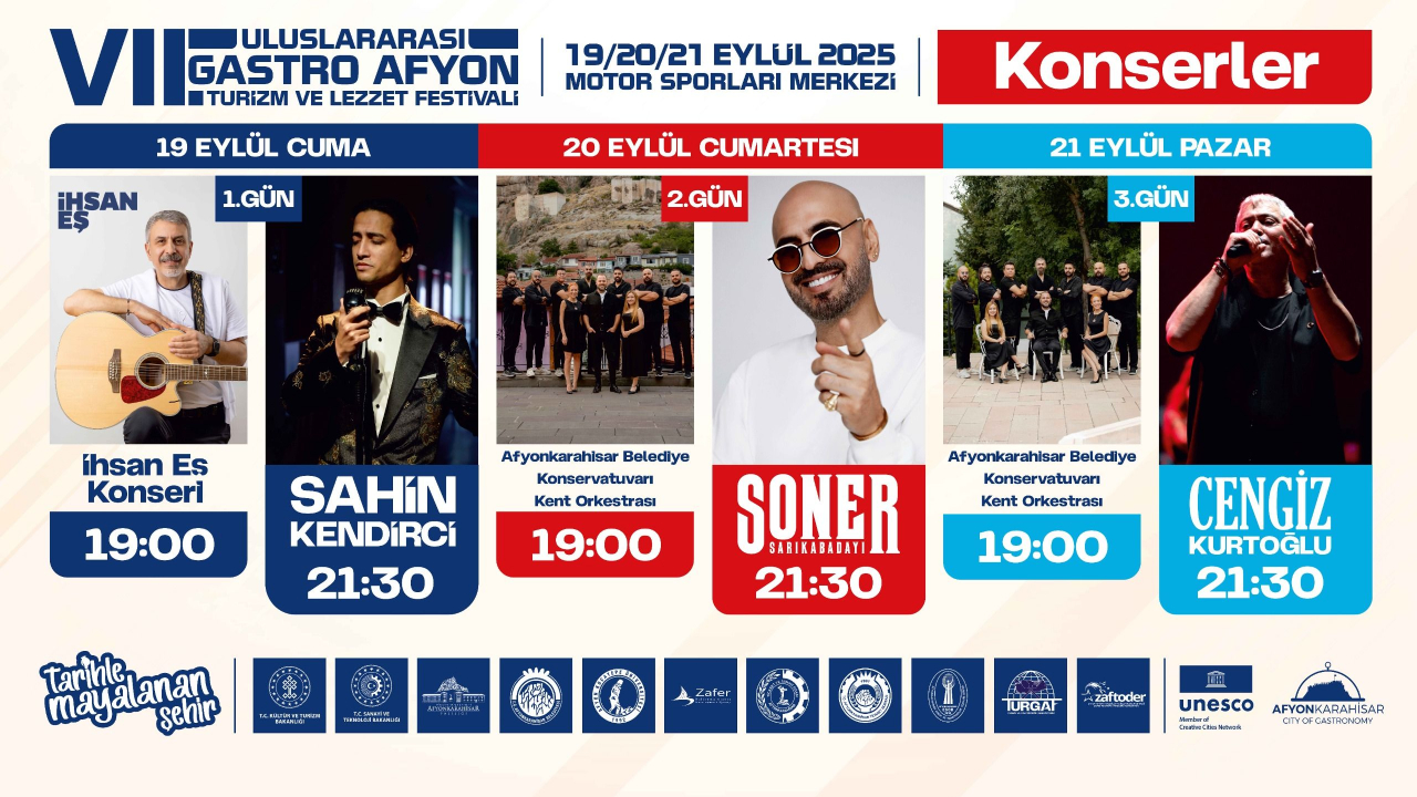 7. Uluslararası Gastro Afyon Turizm ve Lezzet Festivali Başlıyor