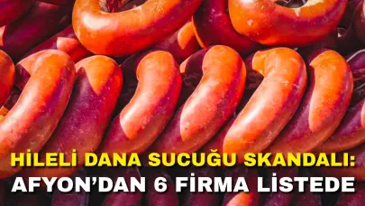 Hileli Dana Sucuğu Skandalı: Afyonkarahisar’dan 6 Firma Listede