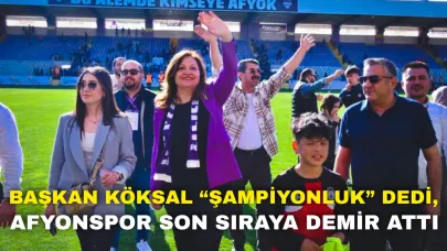 Başkan Köksal “Şampiyonluk” Dedi, Afyonspor Son Sıraya Demir Attı