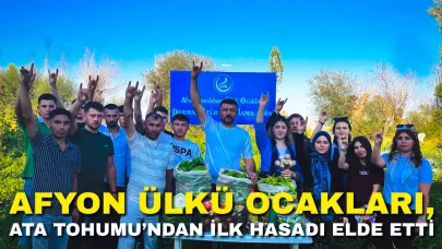 Afyon Ülkü Ocakları, Ata Tohumu’ndan İlk Hasadı Elde Etti