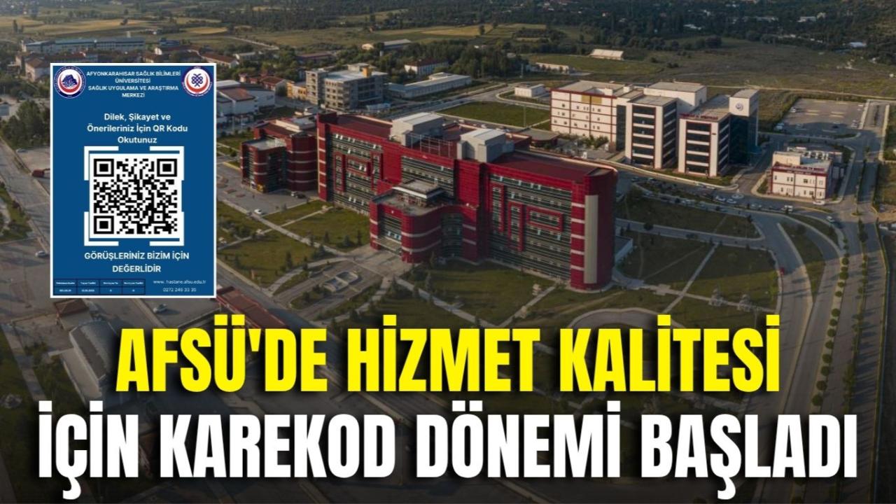 AFSÜ&#039;de Hizmet Kalitesi İçin Karekod Dönemi Başladı