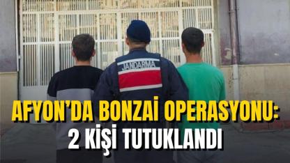 Afyon’da Bonzai Operasyonu: 2 Kişi Tutuklandı