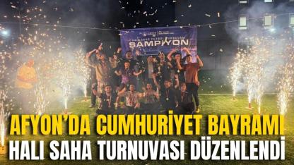 Afyon’da Cumhuriyet Bayramı Halı Saha Turnuvası Düzenlendi