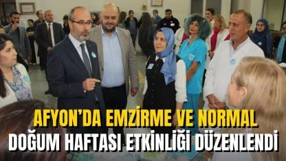 Afyon’da Emzirme ve Normal Doğum Haftası Etkinliği Düzenlendi
