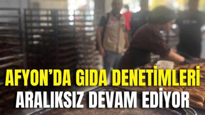 Afyon’da Gıda Denetimleri Aralıksız Devam Ediyor