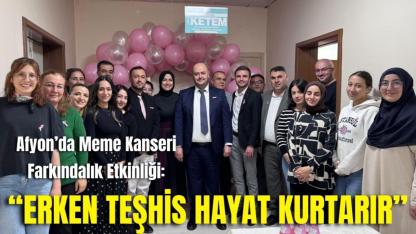 Afyon’da Meme Kanseri Farkındalık Etkinliği: “Erken Teşhis Hayat Kurtarır”