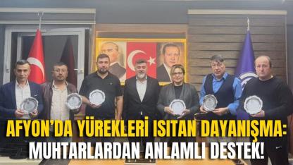 Afyon’da Yürekleri Isıtan Dayanışma: Muhtarlardan Anlamlı Destek!