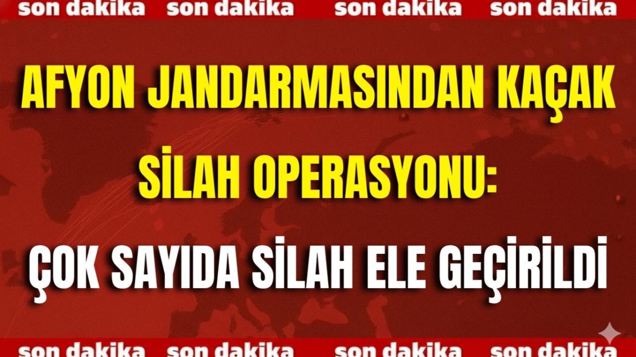 Afyonkarahisar Jandarmasından Kaçak Silah Operasyonu: Çok Sayıda Silah Ele Geçirildi