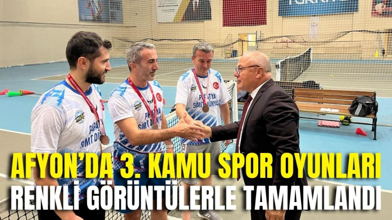 Afyonkarahisar’da 3. Kamu Spor Oyunları Renkli Görüntülerle Tamamlandı