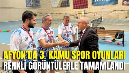 Afyonkarahisar’da 3. Kamu Spor Oyunları Renkli Görüntülerle Tamamlandı