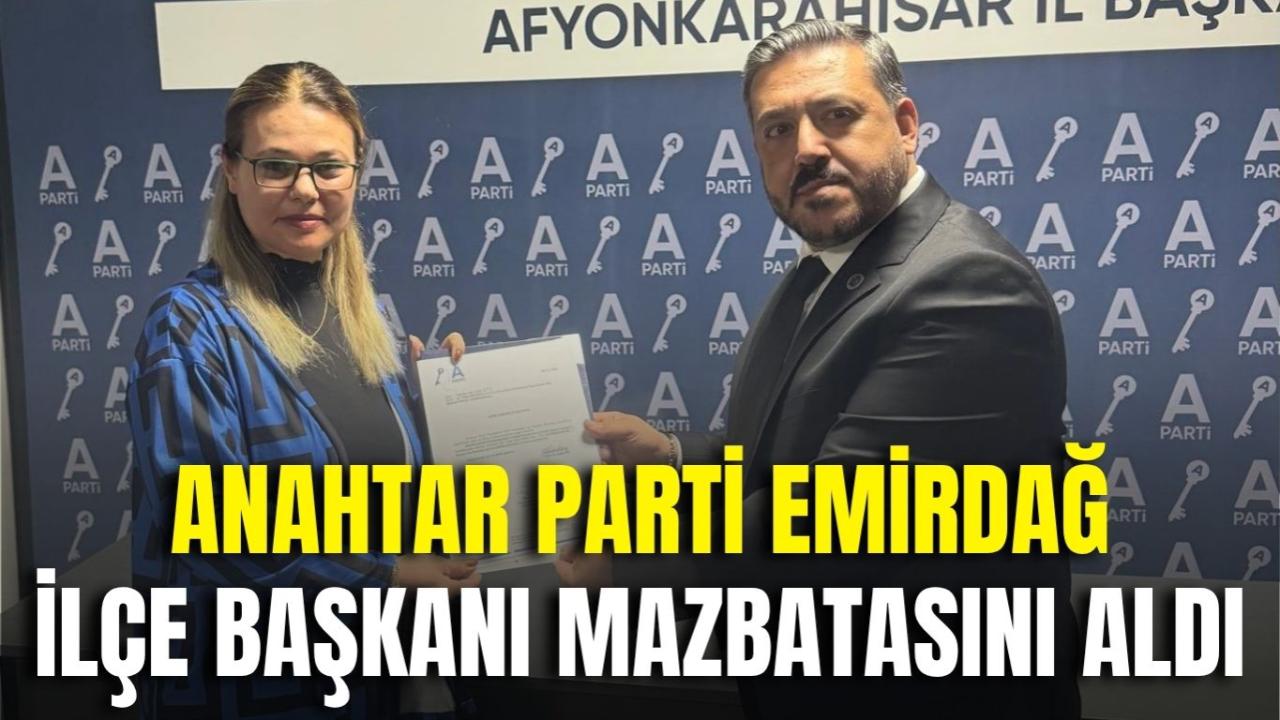 Anahtar Parti Emirdağ İlçe Başkanı Mazbatasını Aldı