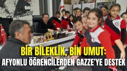 Bir Bileklik, Bin Umut: Afyonlu Öğrencilerden Gazze’ye Destek