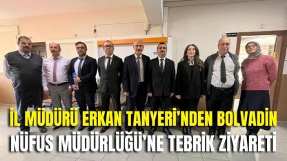 İl Müdürü Erkan Tanyeri’nden Bolvadin Nüfus Müdürlüğü’ne Tebrik Ziyareti