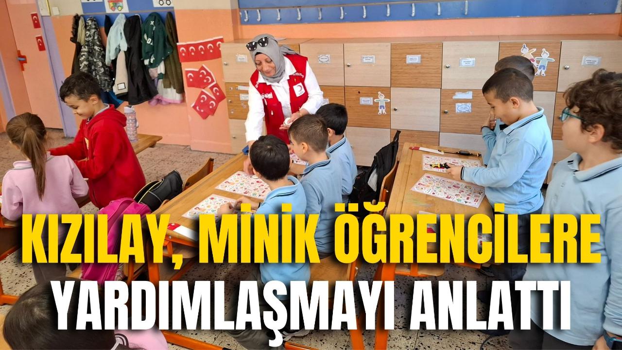 Kızılay, Minik Öğrencilere Yardımlaşmayı Anlattı
